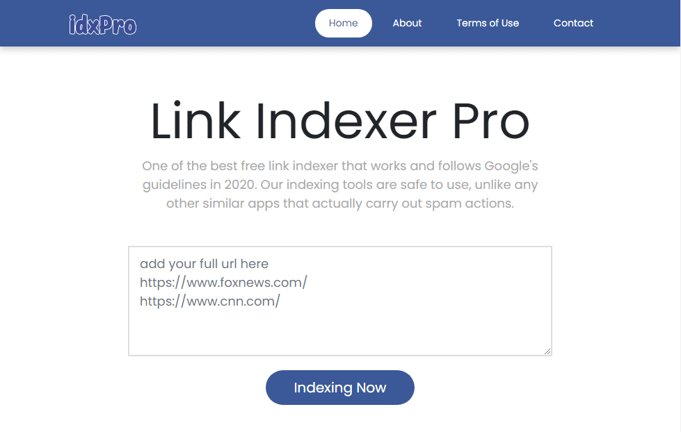 Link Indexer Pro Online
