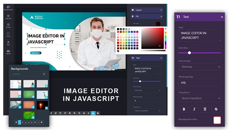 Online Image Editor with JavaScript and PHP