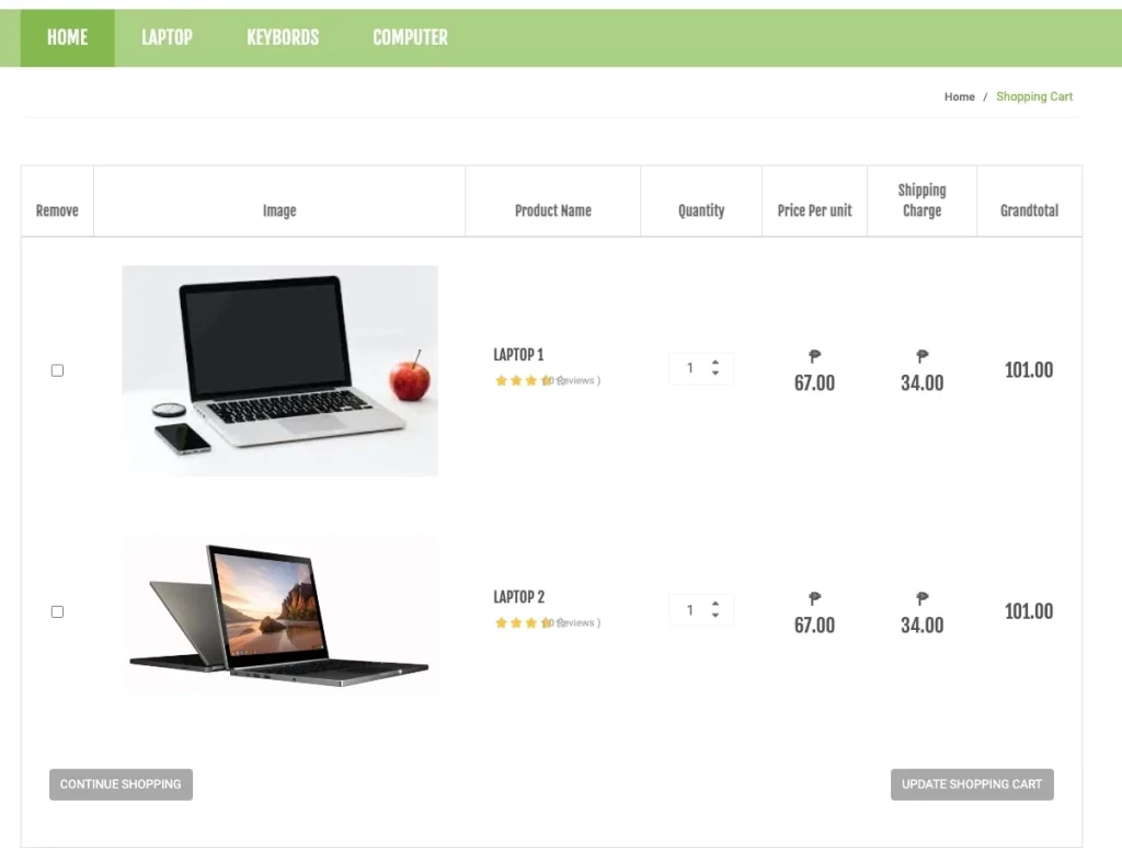 Ecommerce Project in PHP