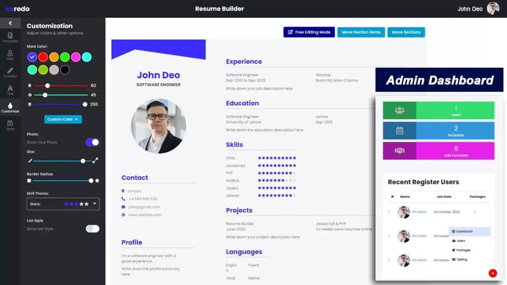 Resume Builder Web Application