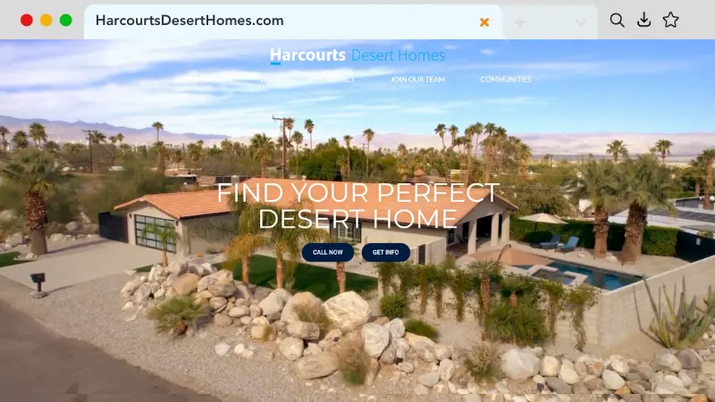 HarCourts Deserts Homes - Real Estate Company Website Templates