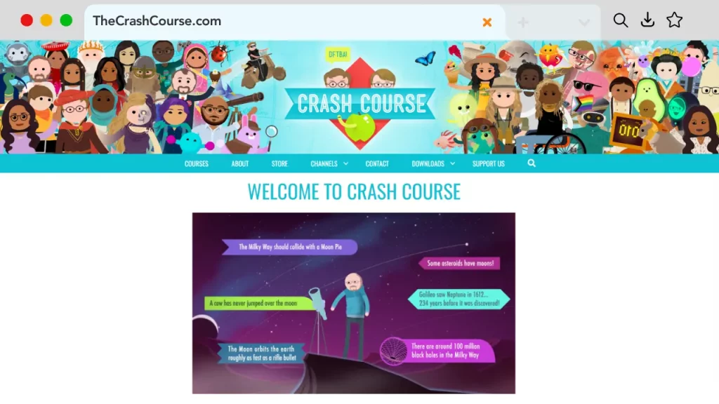 CrashCourse - Educational Institute Website Templates